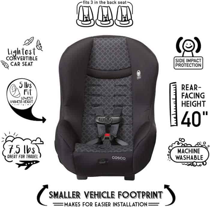 Cosco Scenera Next Convertible Car Seat_frenzhub.com