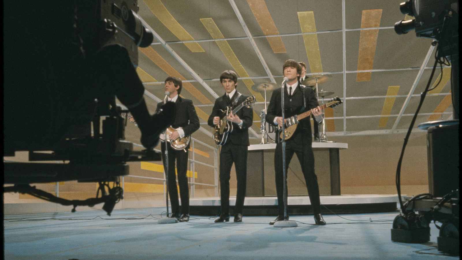The Beatles performing at The Ed Sullivan Show