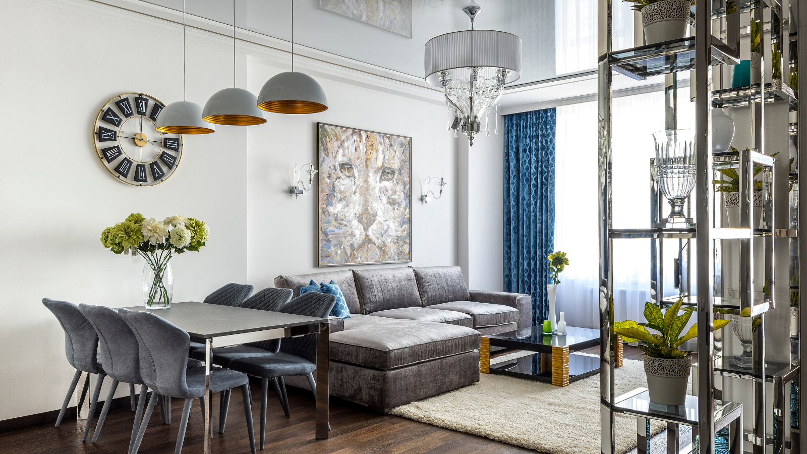 Spacious studio living