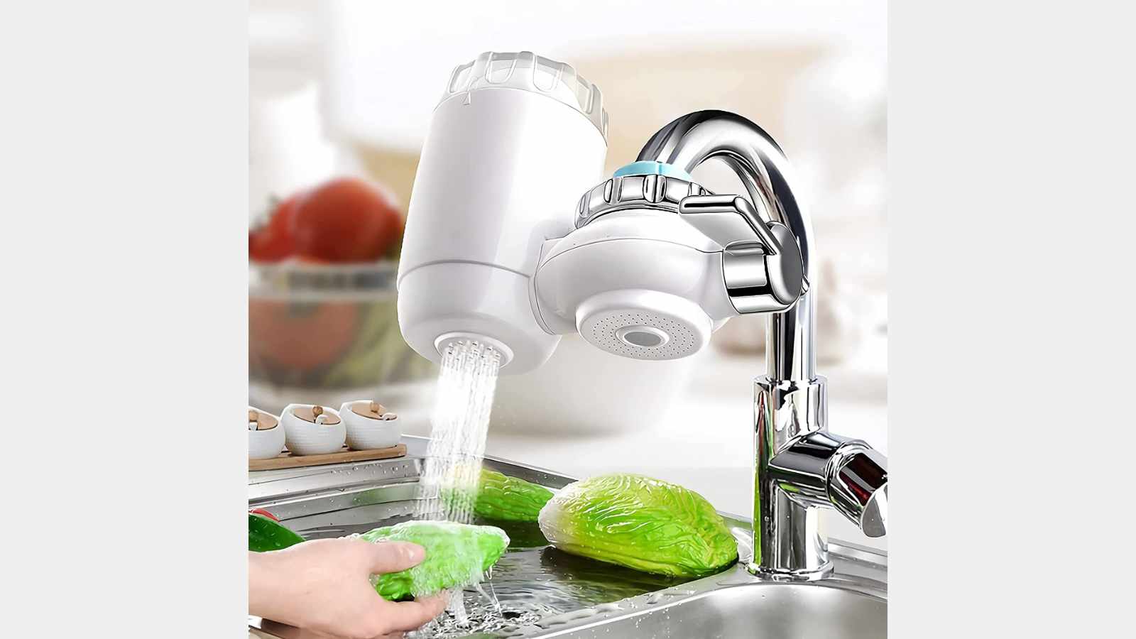 Faucet-mounted water filter
