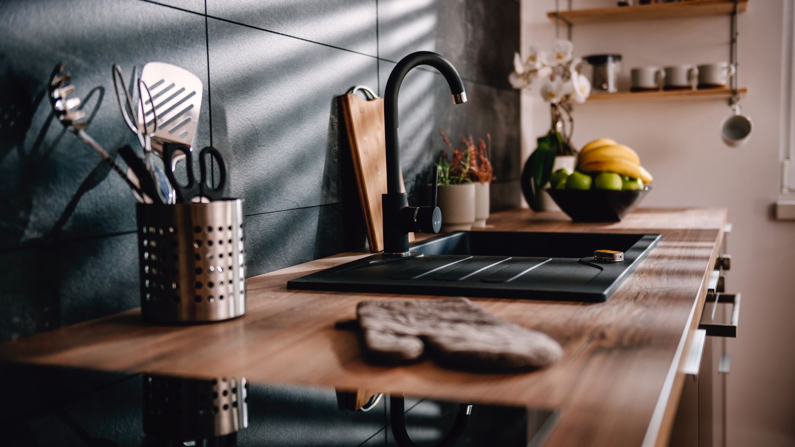 Kitchen Cleaning Black Interior