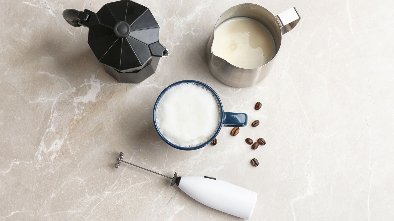 Milk Frother and Coffee Cup