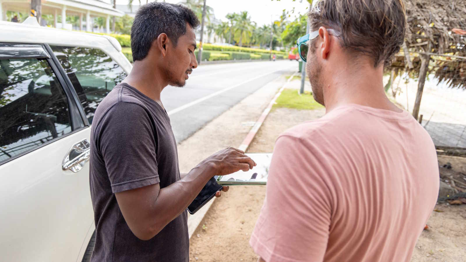 Talking to locals