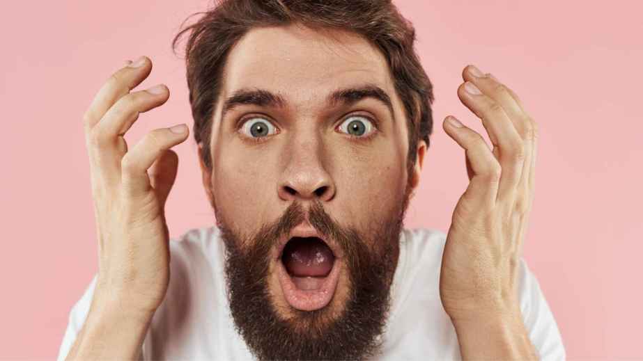 a shocked man