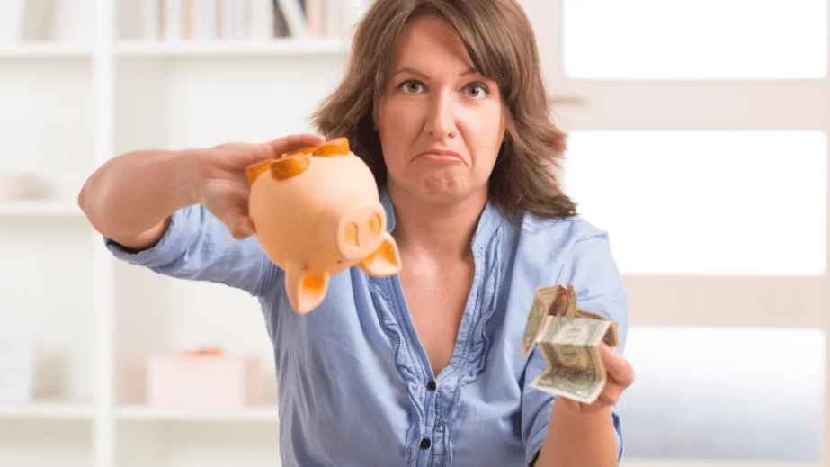 empty piggy bank