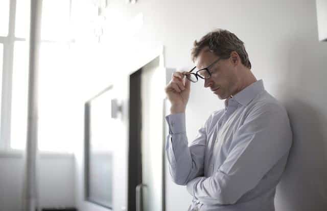 A stressed man.
