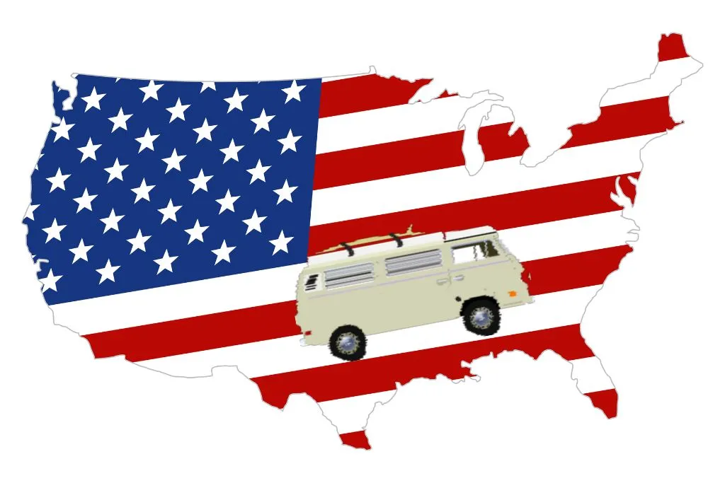 Map showing States That Allow You to Live in an RV on Your Property